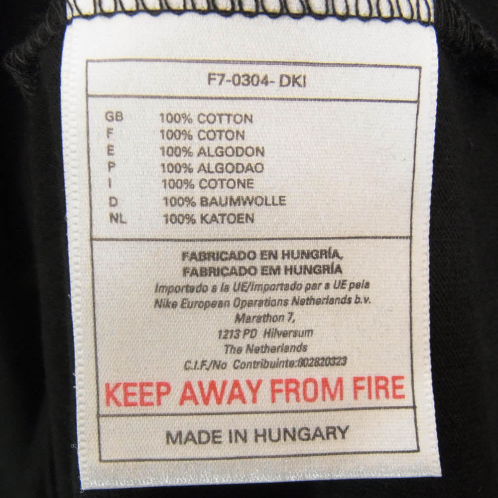 NIKE ナイキ 90s Eric Cantona エリック カントナ Manchester United マンチェスター ユナイテッド Tシャツ ブラック系 XL【中古】