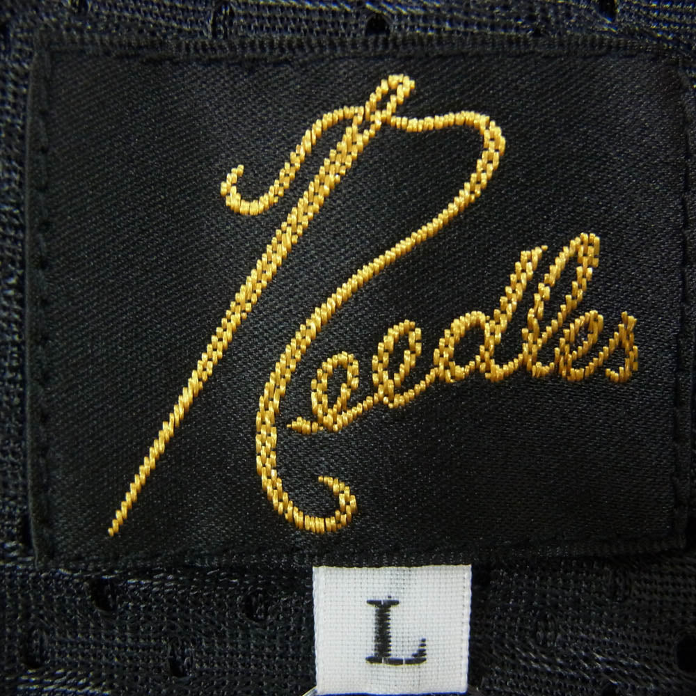 Needles ニードルス MR576 SUNRISE MARKET別注 サンライズマーケット パピヨン刺繡 サイドライン トラック パンツ ブラック系 L【中古】