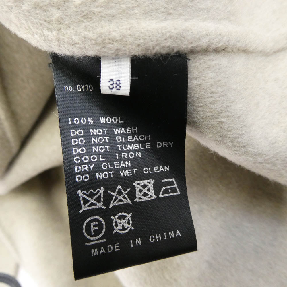 IENA イエナ 21-020-900-0330-4-0 ウールチェスター コート ベージュ系 38【中古】