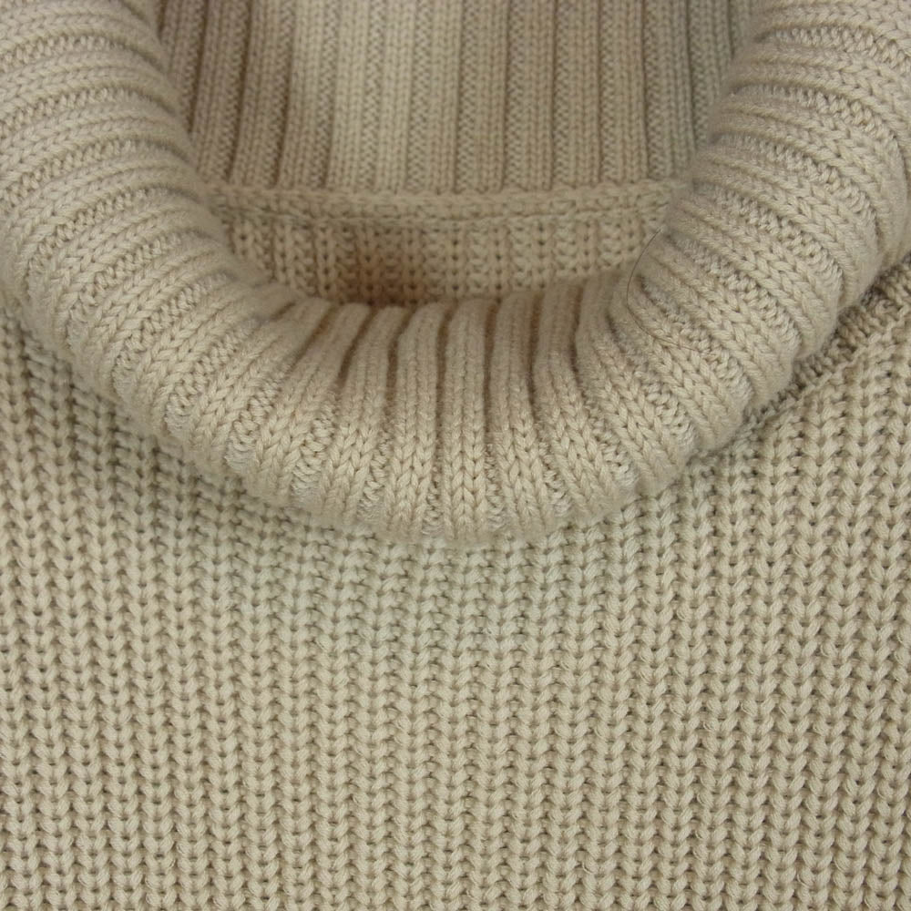 アニュアンス ハイゲージ タートル ルーズ ニット ベージュ系 F【中古】