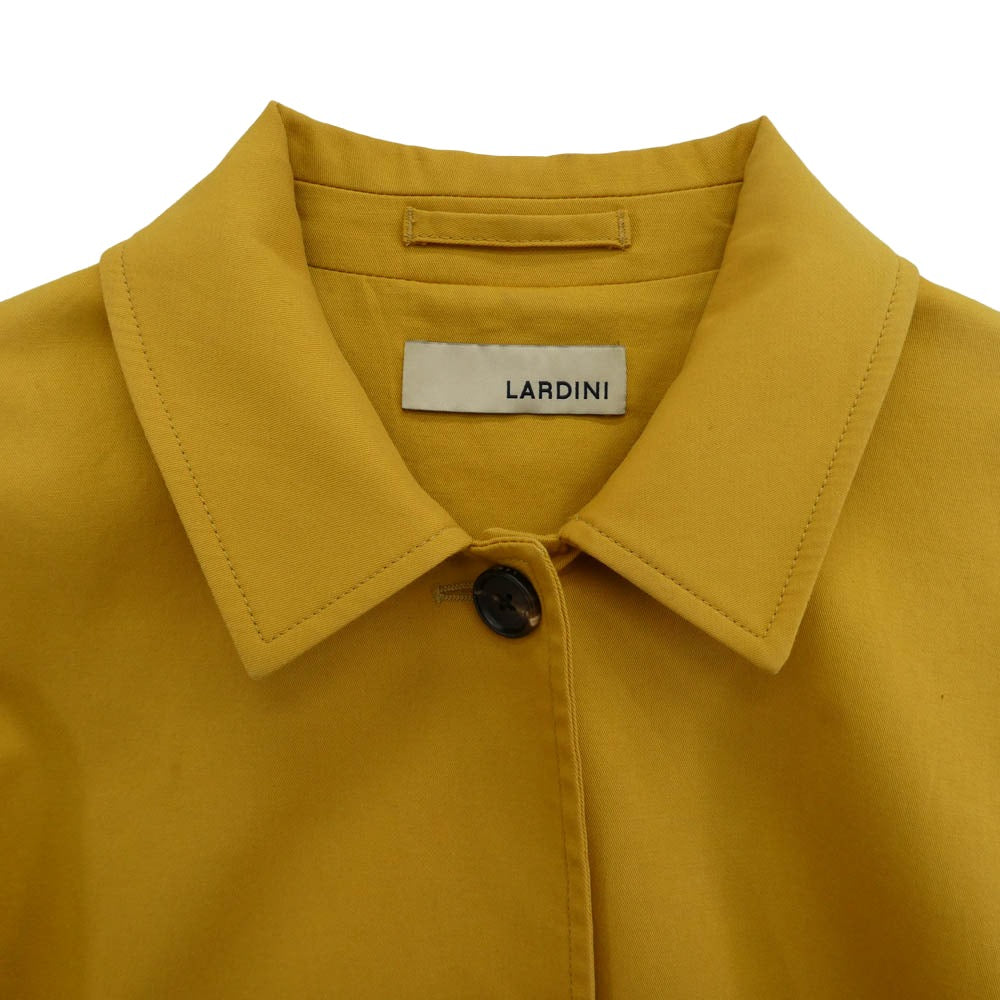 LARDINI ラルディーニ シングル ステンカラー コート イエロー系 40【中古】