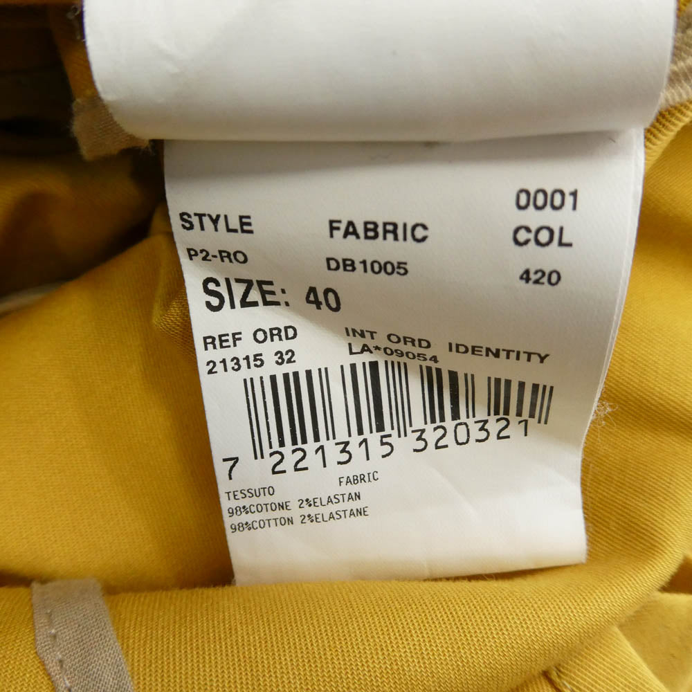 LARDINI ラルディーニ シングル ステンカラー コート イエロー系 40【中古】