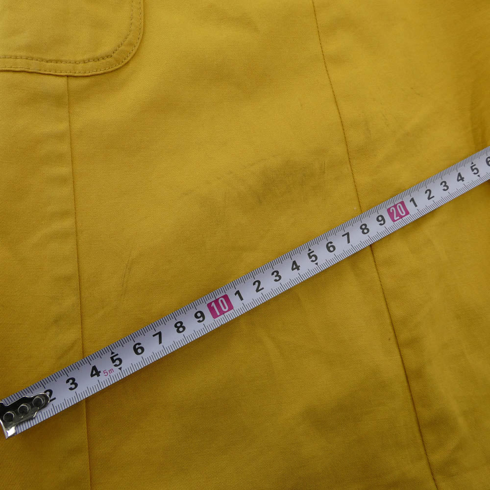 LARDINI ラルディーニ シングル ステンカラー コート イエロー系 40【中古】