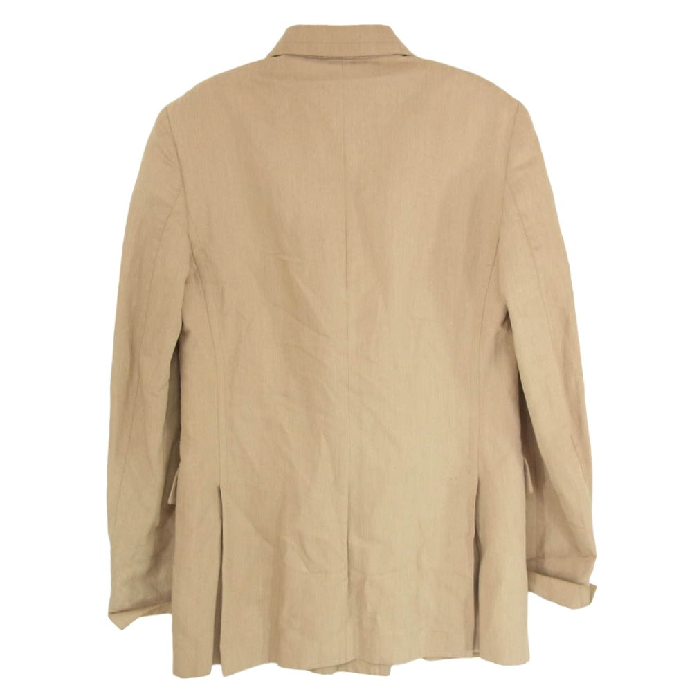 LARDINI ラルディーニ ブートニエール ダブルブレスト ピークドラペル テーラード ジャケット ベージュ系 40【中古】