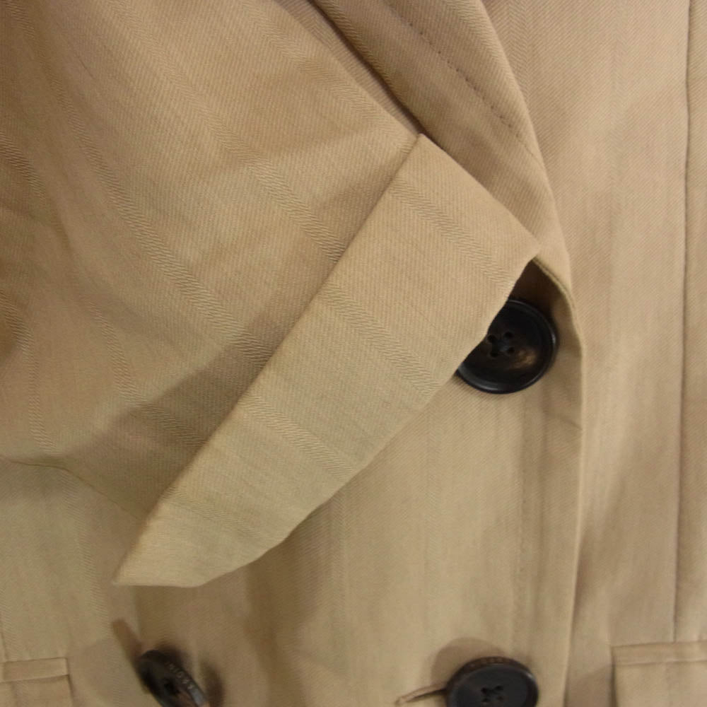 LARDINI ラルディーニ ブートニエール ダブルブレスト ピークドラペル テーラード ジャケット ベージュ系 40【中古】