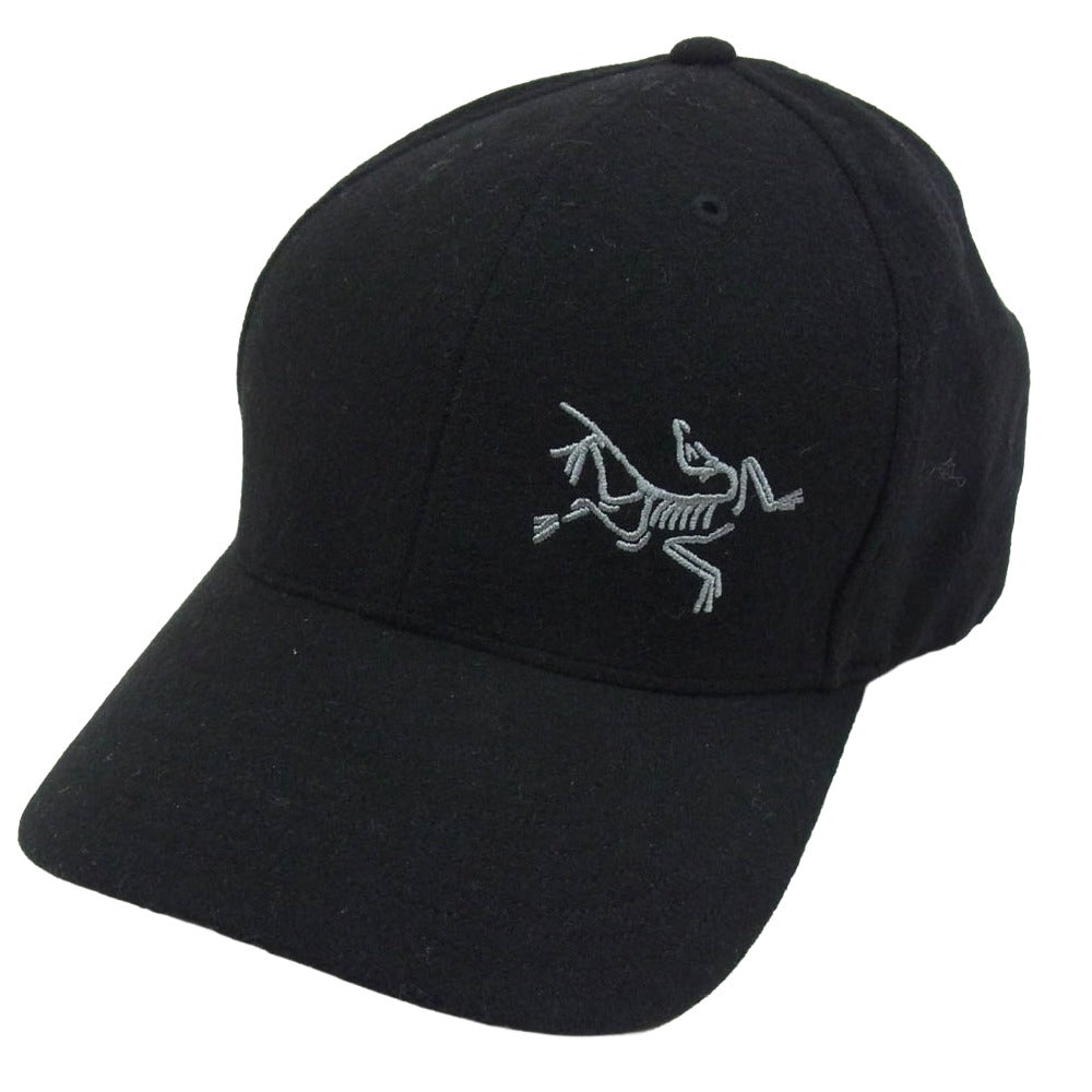 ARC'TERYX アークテリクス X000005504 Wool Ball Cap ウール ボール キャップ ロゴ刺繍 ブラック系 L【中古】