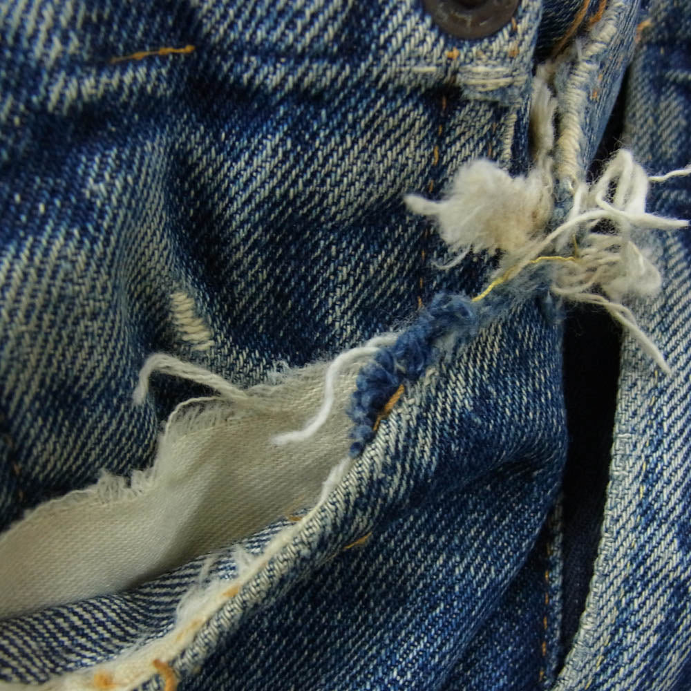 Levi's リーバイス 60s 70s 505 BIG E ボタン裏刻印8 TALON ZIP デニム パンツ インディゴブルー系 サイズ表記無【中古】