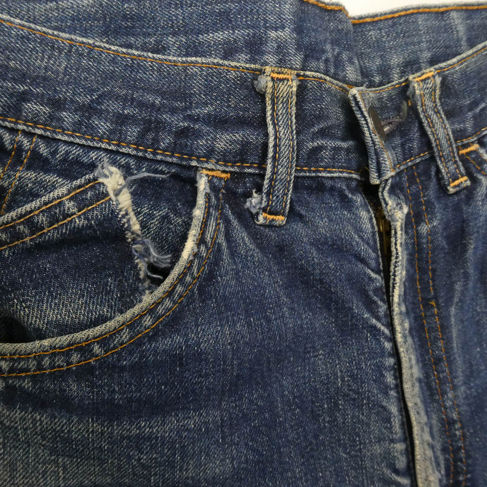 Levi's リーバイス ヴィンテージ 60s 606 BIGE オレンジタブ トップボタン裏刻印8 42TALON デニムパンツ インディゴブルー系 サイズ表記なし【中古】