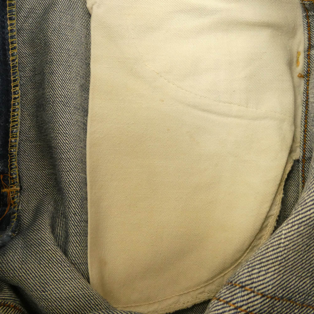Levi's リーバイス ヴィンテージ 60s 606 BIGE オレンジタブ トップボタン裏刻印8 42TALON デニムパンツ インディゴブルー系 サイズ表記なし【中古】