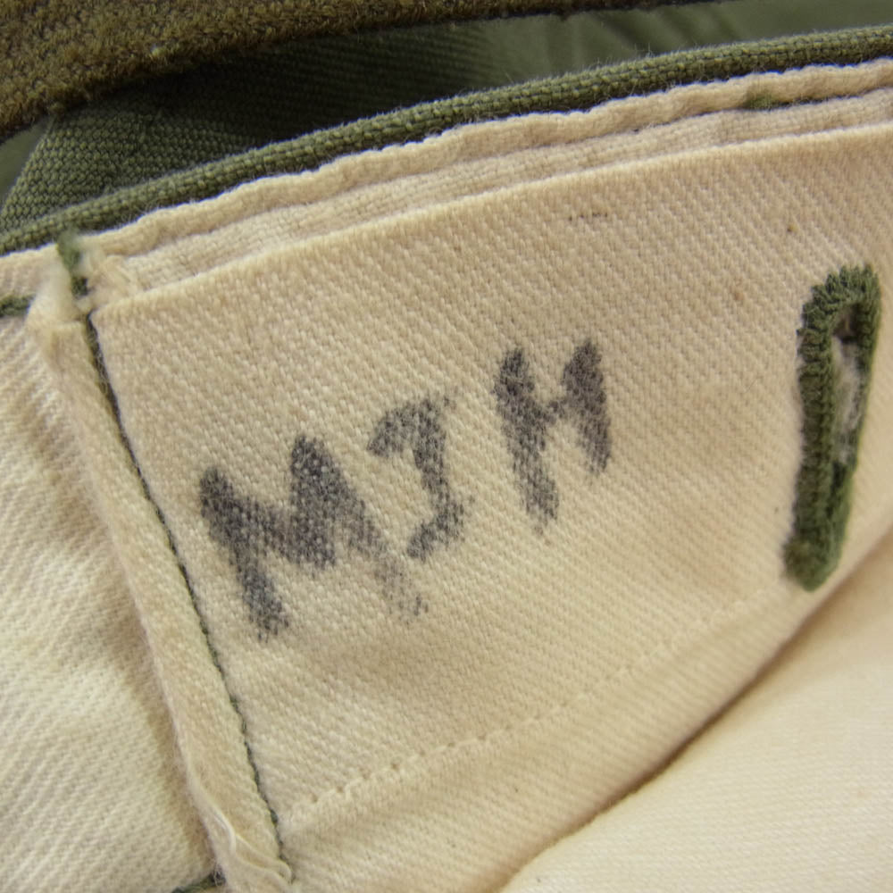 ヴィンテージ 50s U.S.ARMY 米軍 M-51 無地 ミリタリー パンツ カーキ系 サイズ表記無【中古】