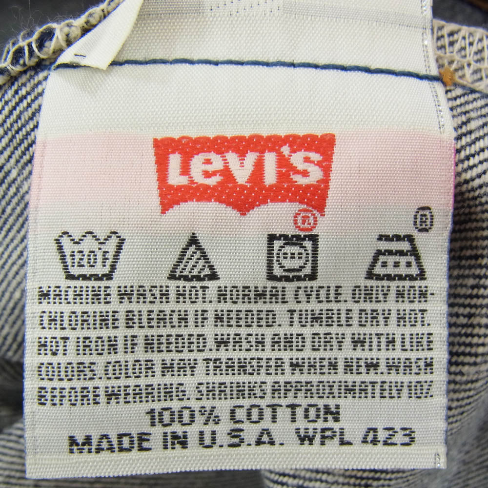 Levi's リーバイス 00501-0000 90s 96年製 USA サンアンジェロ工場製 501 デッドストック ボタン裏刻印552 サークルR レギュラー デニム パンツ インディゴブルー系 42【美品】【中古】