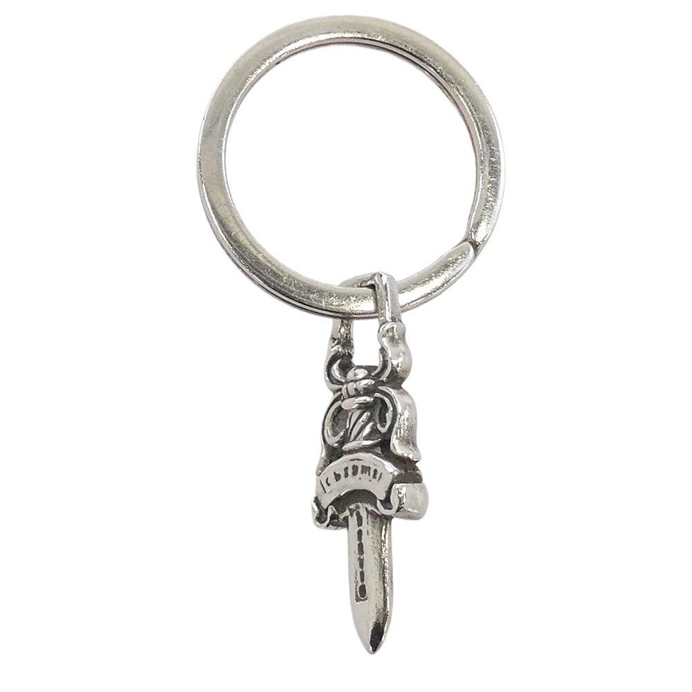 CHROME HEARTS クロムハーツ（原本無） RNG&No5 DGGR #5ダガー キーリング キーホルダー シルバー系【中古】