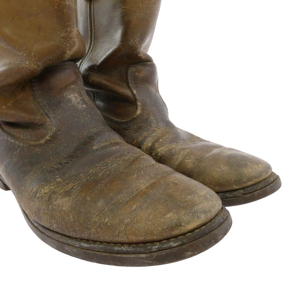 RED WING レッドウィング 70s~80s プリント羽根タグ Pecos Boots ペコスブーツ ブラウン系 25.5cm【中古】