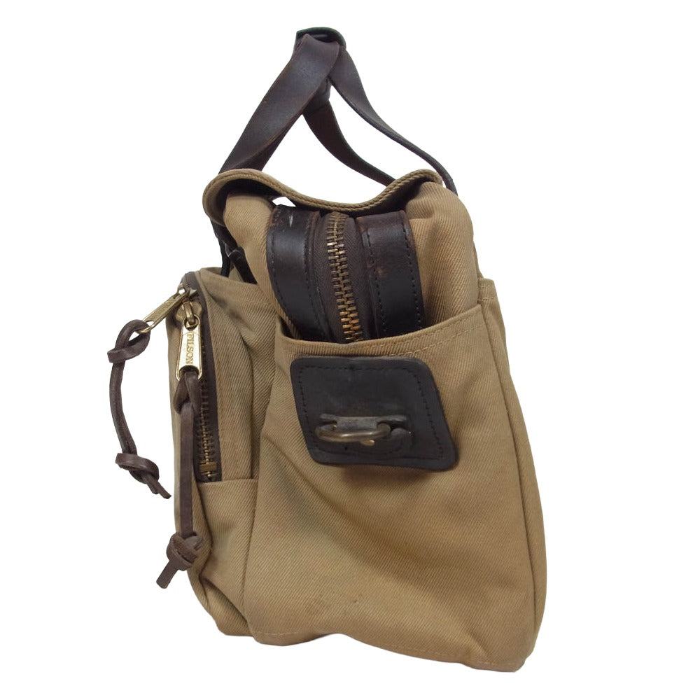 FILSON フィルソン COMPUTER BAG コンピューター ビジネス バック ベージュ系【中古】
