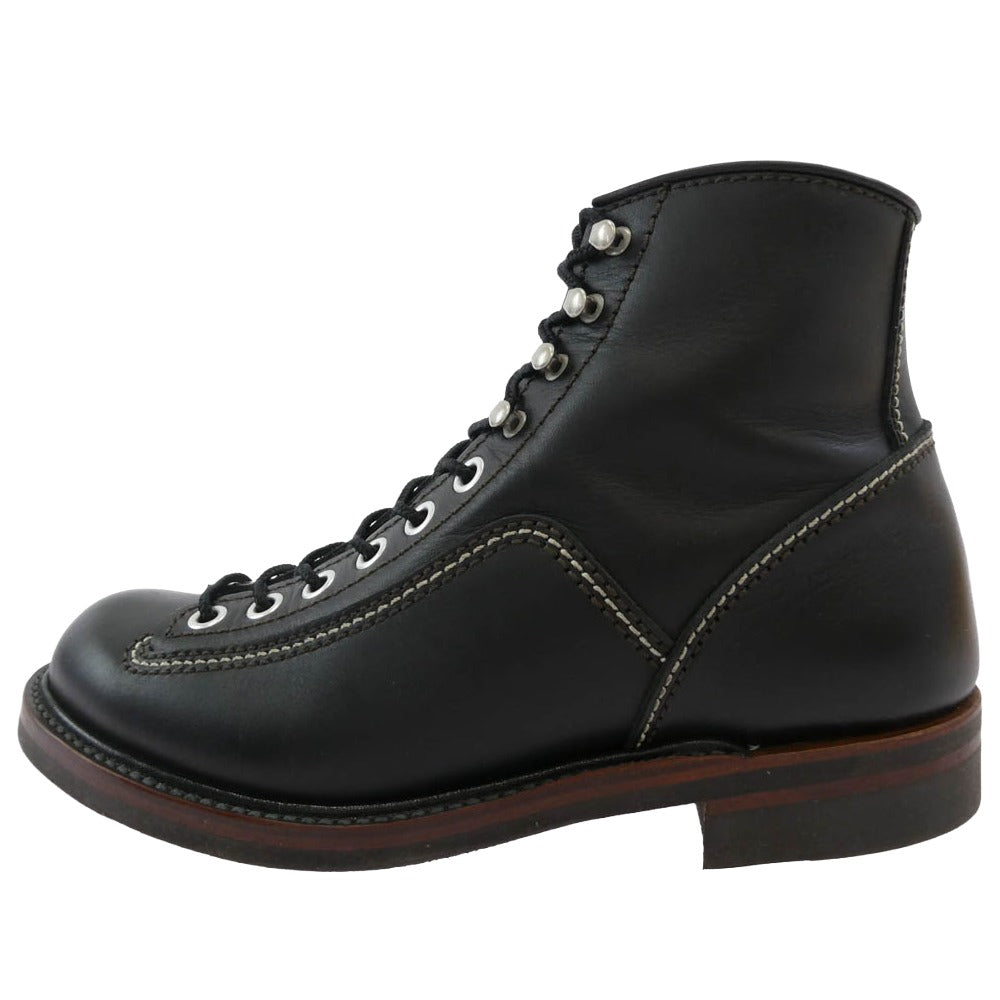 LONE WOLF ロンウルフ F01615 CARPENTER カーペンター レザー カウハイド ブーツ ブラック系 US7.5【美品】【中古】