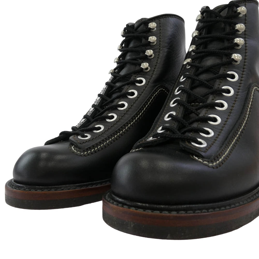 LONE WOLF ロンウルフ F01615 CARPENTER カーペンター レザー カウハイド ブーツ ブラック系 US7.5【美品】【中古】