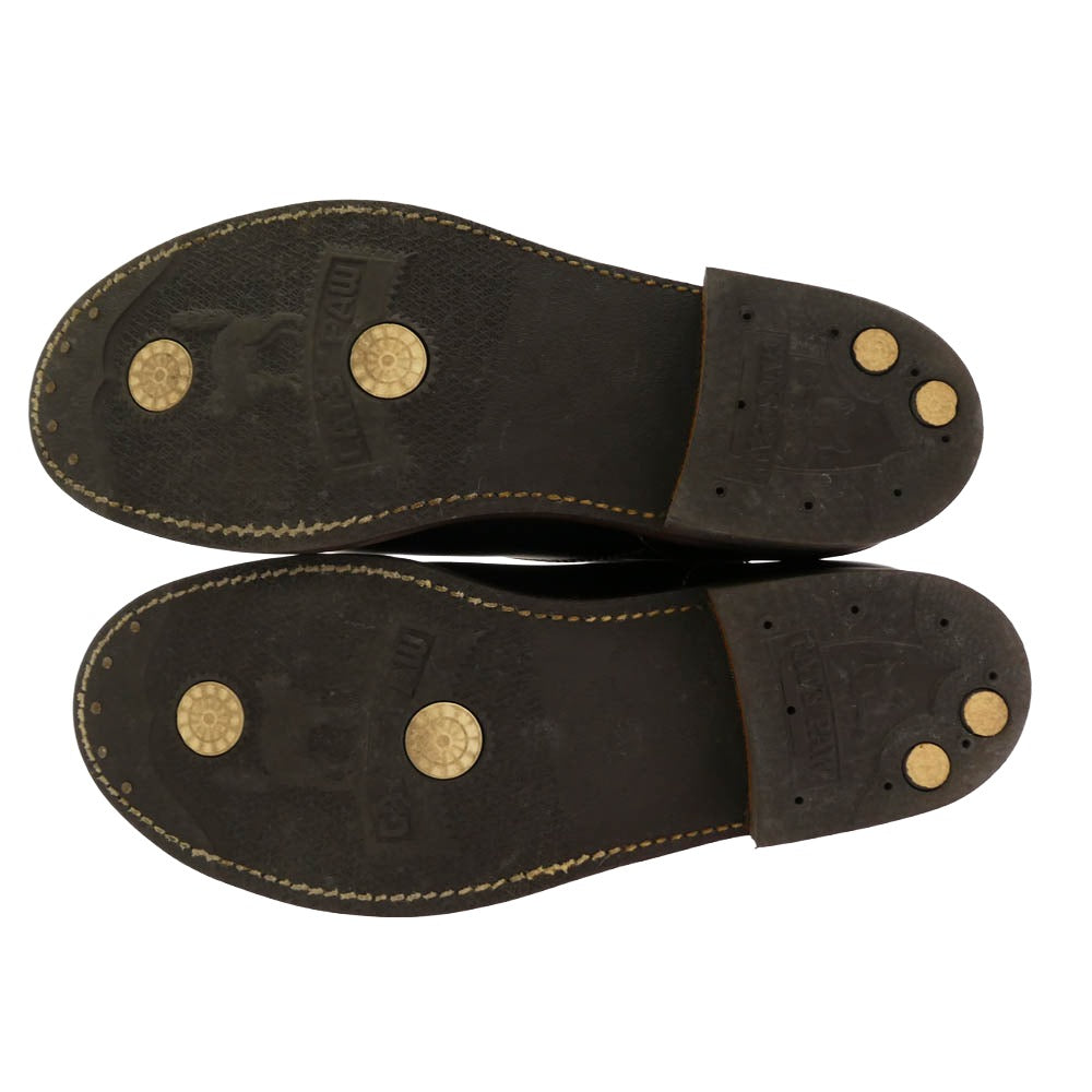 LONE WOLF ロンウルフ F01615 CARPENTER カーペンター レザー カウハイド ブーツ ブラック系 US7.5【美品】【中古】