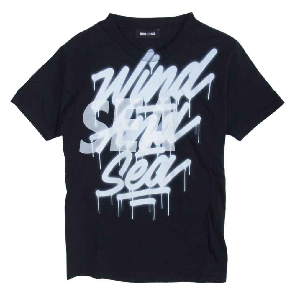 WIND AND SEA ウィンダンシー WDS-ITLIV-02 IT'S A LIVING WDS (SEA) TEE 半袖 Tシャツ ブラック系 S【美品】【中古】