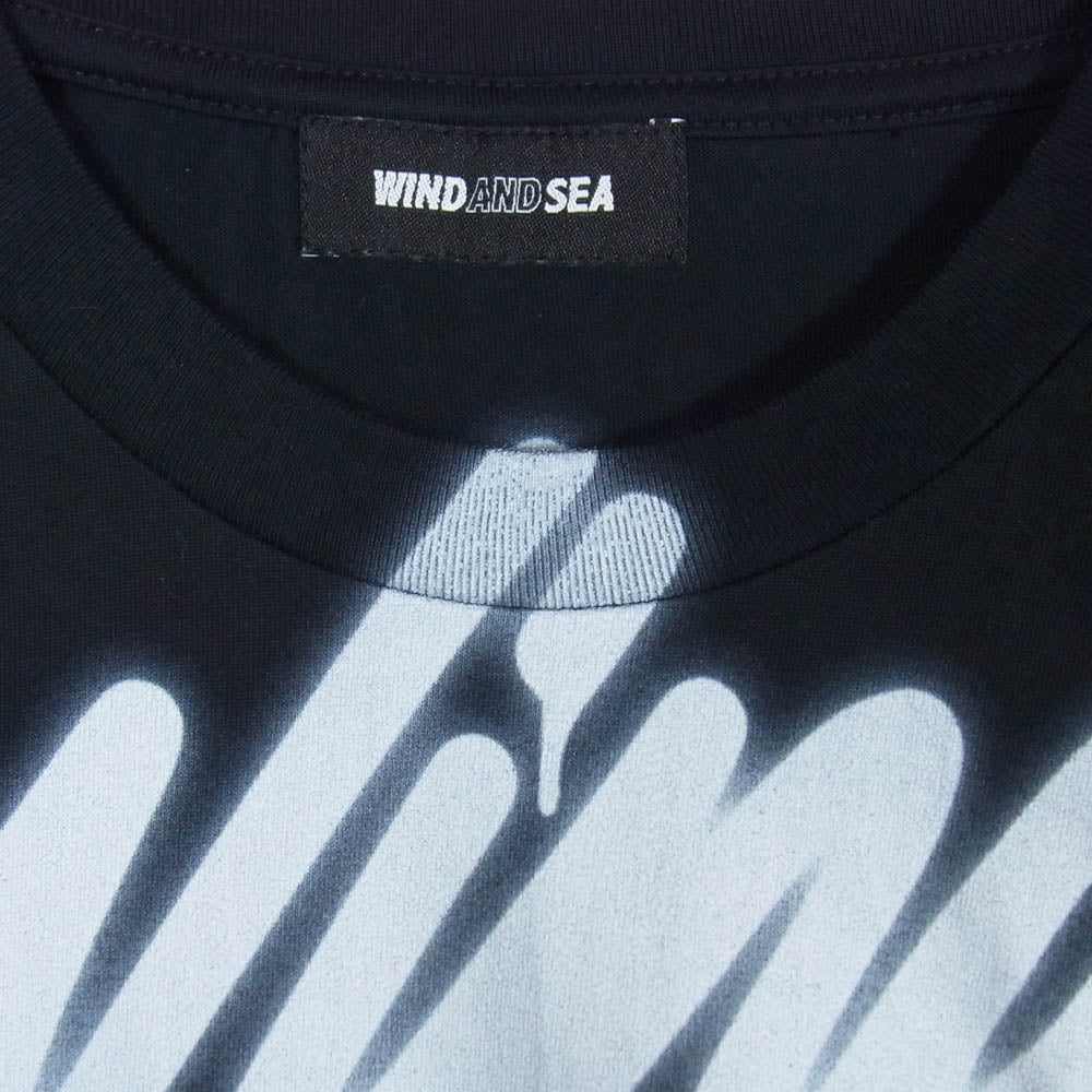 WIND AND SEA ウィンダンシー WDS-ITLIV-02 IT'S A LIVING WDS (SEA) TEE 半袖 Tシャツ ブラック系 S【美品】【中古】