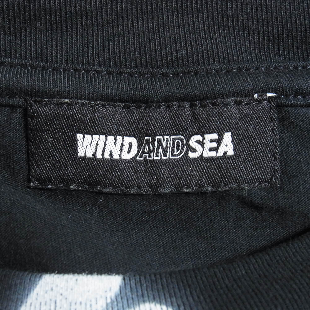 WIND AND SEA ウィンダンシー WDS-ITLIV-02 IT'S A LIVING WDS (SEA) TEE 半袖 Tシャツ ブラック系 S【美品】【中古】