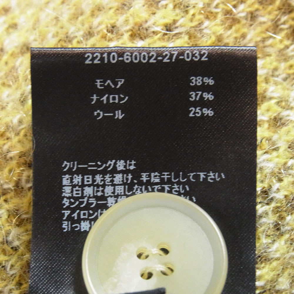 MINEDENIM マインデニム 2210-6002-27-032 アーガイル モヘア ニット カーディガン イエロー系 3【中古】