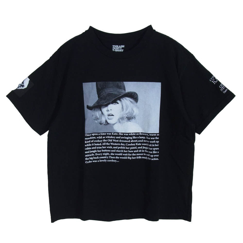 MINEDENIM マインデニム 25MND-STL005-99-M2 × Sam Haskins サムハスキンス Stie-lo スティーロ kate Tee 半袖 プリント Tシャツ ブラック系 M【美品】【中古】