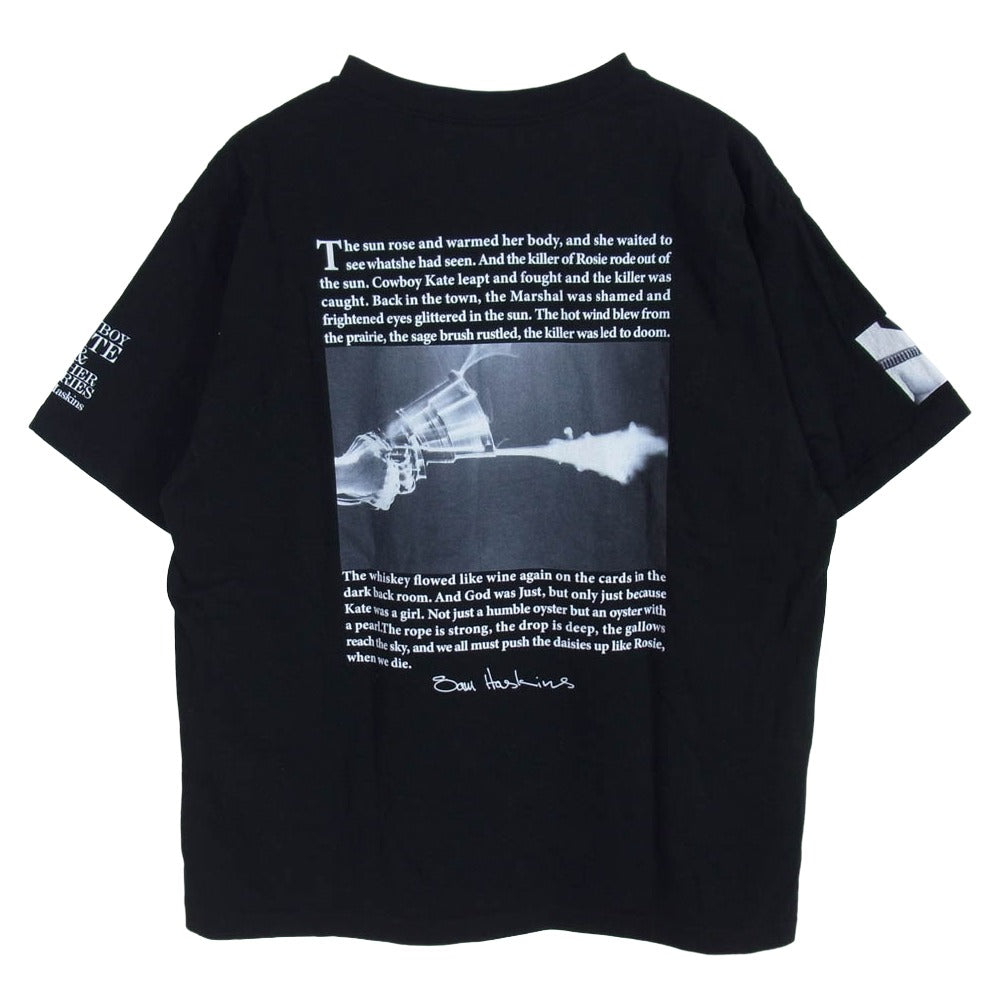 MINEDENIM マインデニム 25MND-STL005-99-M2 × Sam Haskins サムハスキンス Stie-lo スティーロ kate Tee 半袖 プリント Tシャツ ブラック系 M【美品】【中古】
