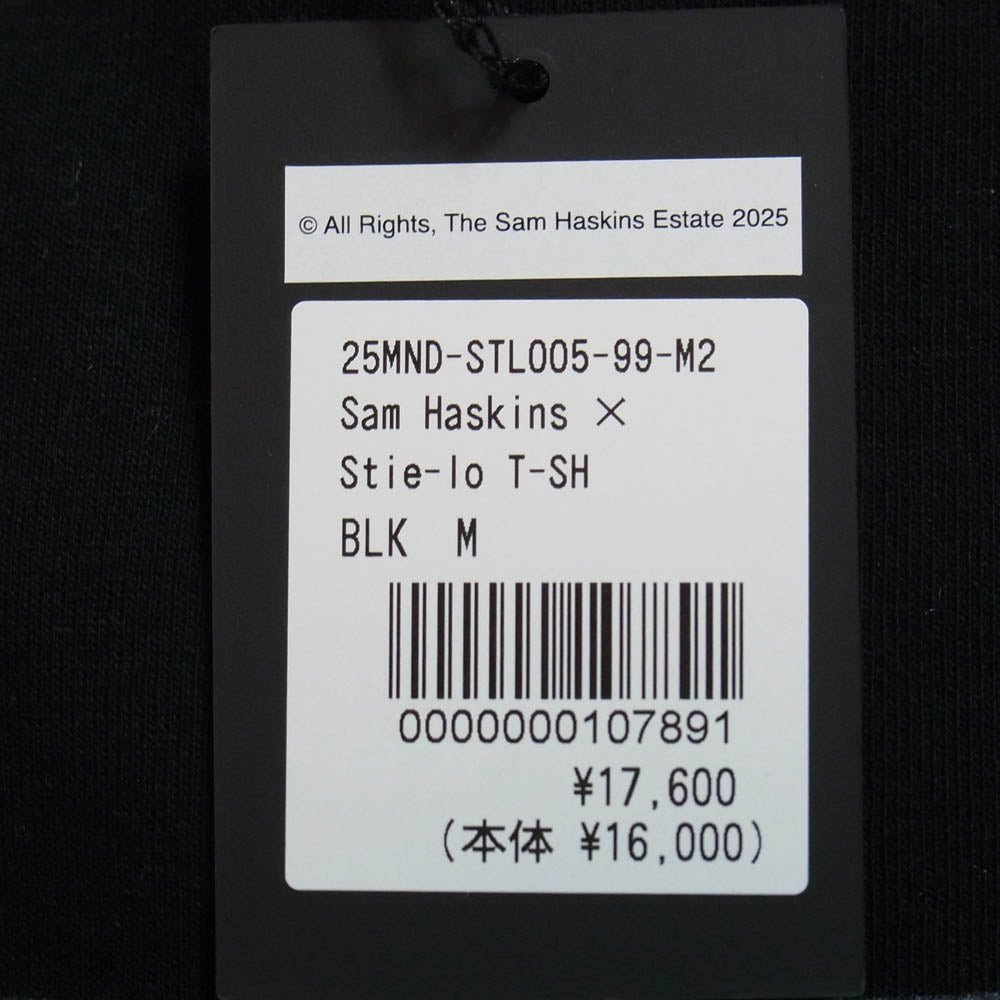 MINEDENIM マインデニム 25MND-STL005-99-M2 × Sam Haskins サムハスキンス Stie-lo スティーロ kate Tee 半袖 プリント Tシャツ ブラック系 M【美品】【中古】