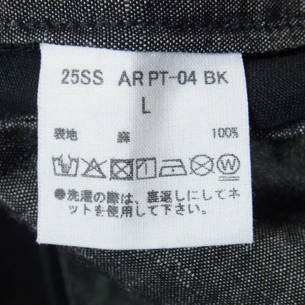 アーチ 25SS M52 リネン パンツ ブラック系 L【中古】