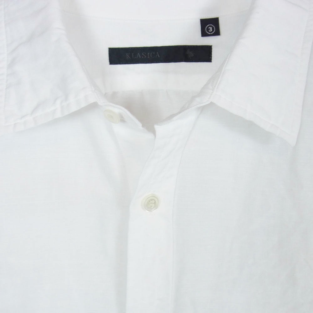 クラシカ アーチ別注 長袖 ヘンプ シャツ ホワイト系 3【中古】