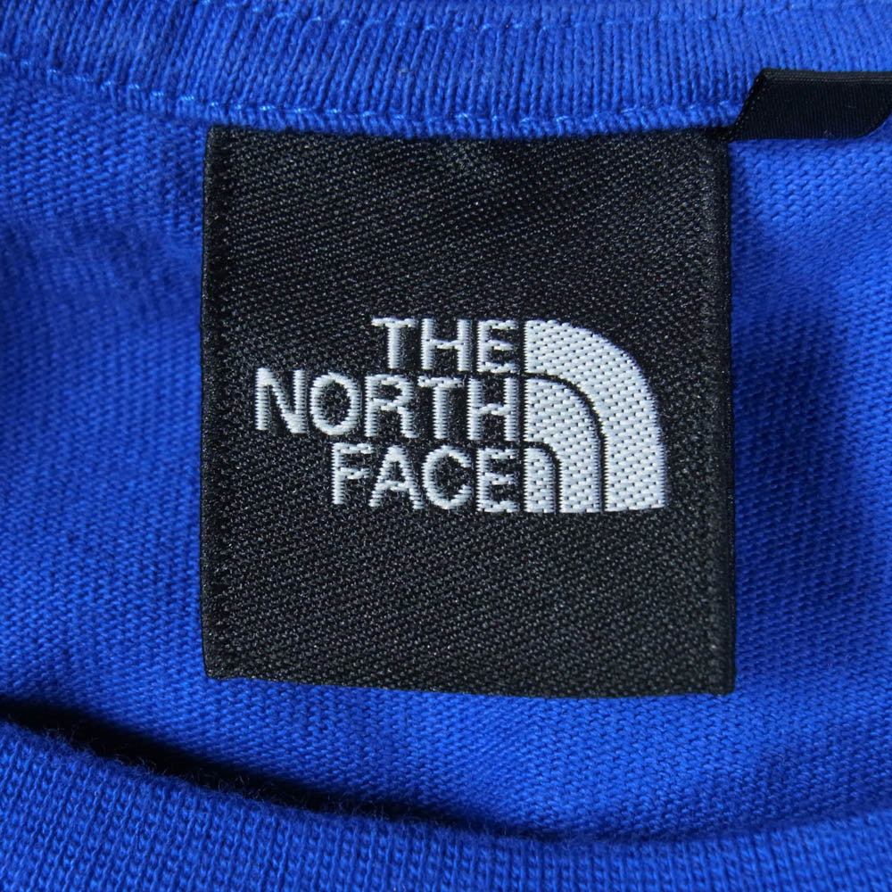 THE NORTH FACE ノースフェイス NT32443 Nuptse Cotton Tee ロングスリーブ ヌプシ コットン 長袖 Tシャツ カットソー ブルー系 L【中古】