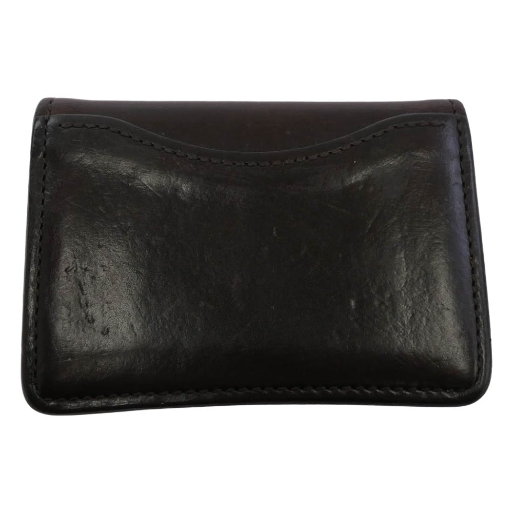 WILDSWANS ワイルドスワンズ TONGUE SHELL CORDOVAN TONGUE シェルコードバン タング 多機能 コインケース ミニウォレット ダークブラウン系【中古】