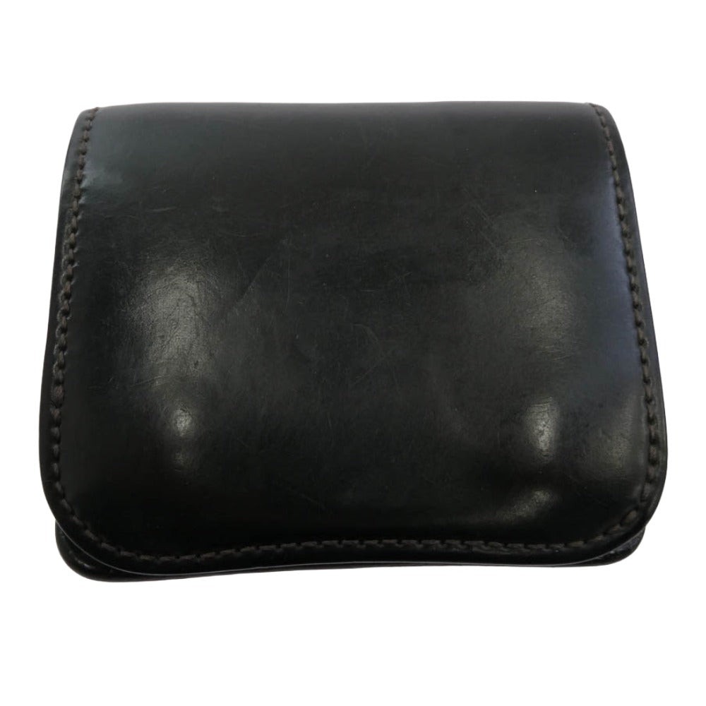 WILDSWANS ワイルドスワンズ PALM-V2 SHELL CORDOVAN パーム シェルコードバン ミニ ウォレット 財布 ダークブラウン系【中古】