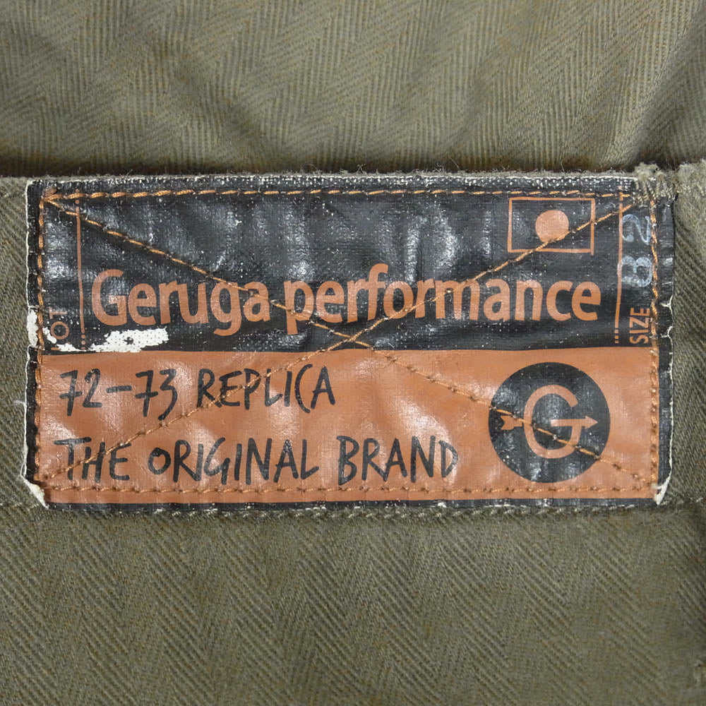 GERUGA ゲルガ GR-P-79 ボタンフライ ミリタリー カーゴ ハーフ パンツ カーキ系 32【中古】