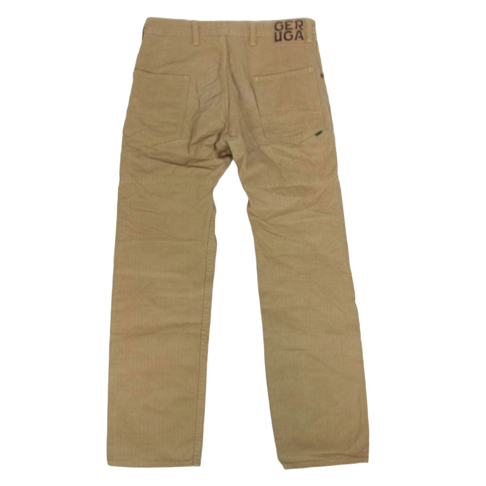 GERUGA ゲルガ GR-P-82 VERTICAL PANTS HERINGBONE ヴァーティカル ヘリンボーン パンツ ベージュ系 32【中古】