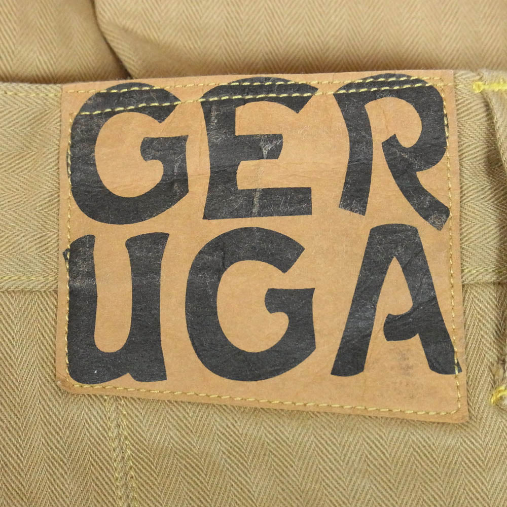 GERUGA ゲルガ GR-P-82 VERTICAL PANTS HERINGBONE ヴァーティカル ヘリンボーン パンツ ベージュ系 32【中古】