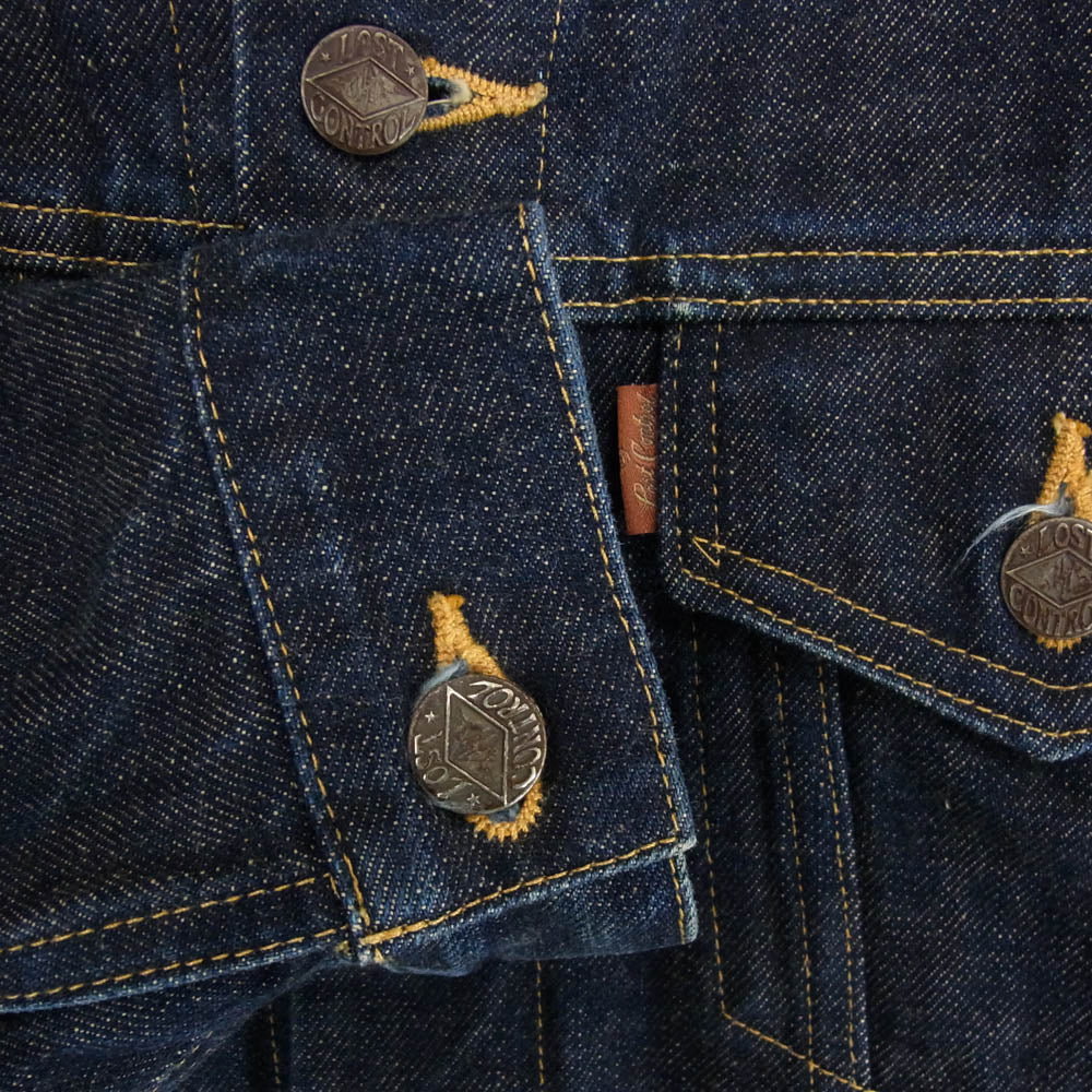 LOST CONTROL ロストコントロール L15A3-4018 3RD Denim JK サード デニム ジャケット インディゴブルー系 サイズ表記無【中古】