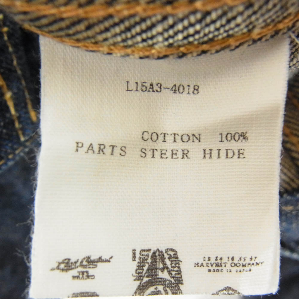 LOST CONTROL ロストコントロール L15A3-4018 3RD Denim JK サード デニム ジャケット インディゴブルー系 サイズ表記無【中古】