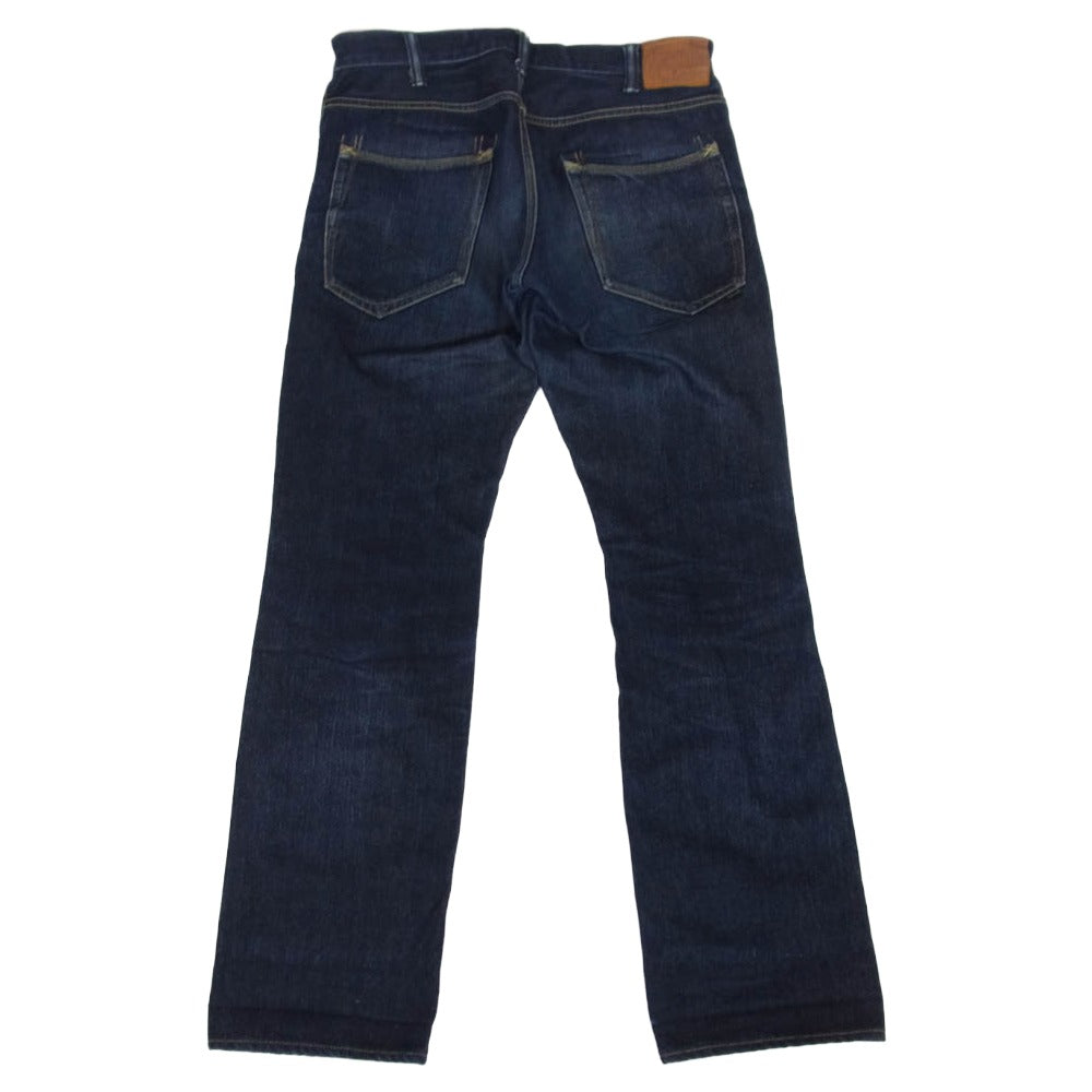 GERUGA ゲルガ GR-P-04D LOOSE STRAIGHT DENIM PANTS ボタンフライ セルビッチ 片耳 ルーズ ストレート デニム パンツ インディゴブルー系 32【中古】