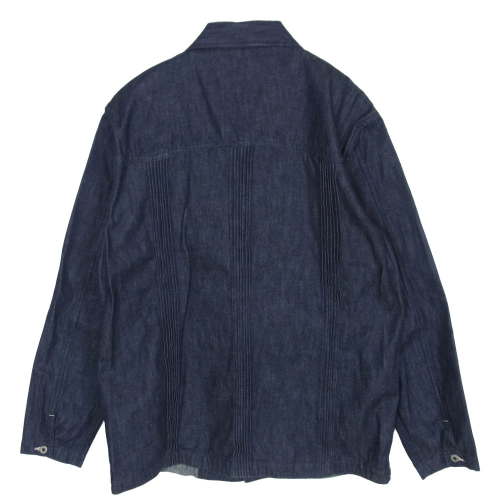 GERUGA ゲルガ GR-J-97 4P PIN TUCK JACKET ピンタック デニム ジャケット インディゴブルー系 4【中古】