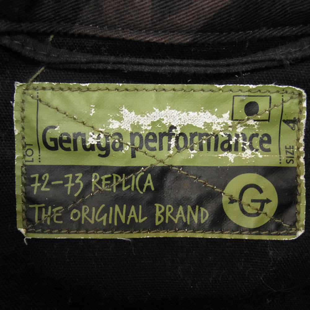 GERUGA ゲルガ GR-J-86 WIND SHELL JKT 迷彩 カモ ロゴ ミリタリー ジャケット ブラック系 4【中古】