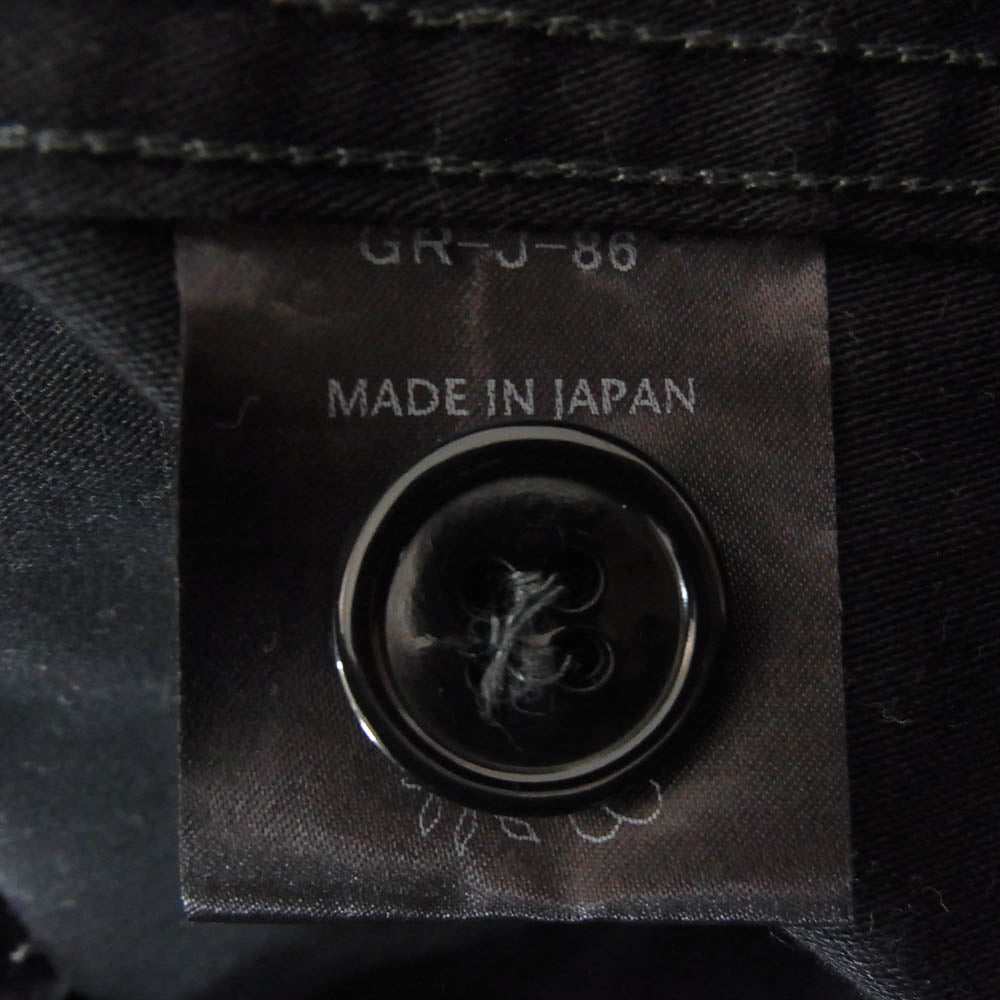 GERUGA ゲルガ GR-J-86 WIND SHELL JKT 迷彩 カモ ロゴ ミリタリー ジャケット ブラック系 4【中古】