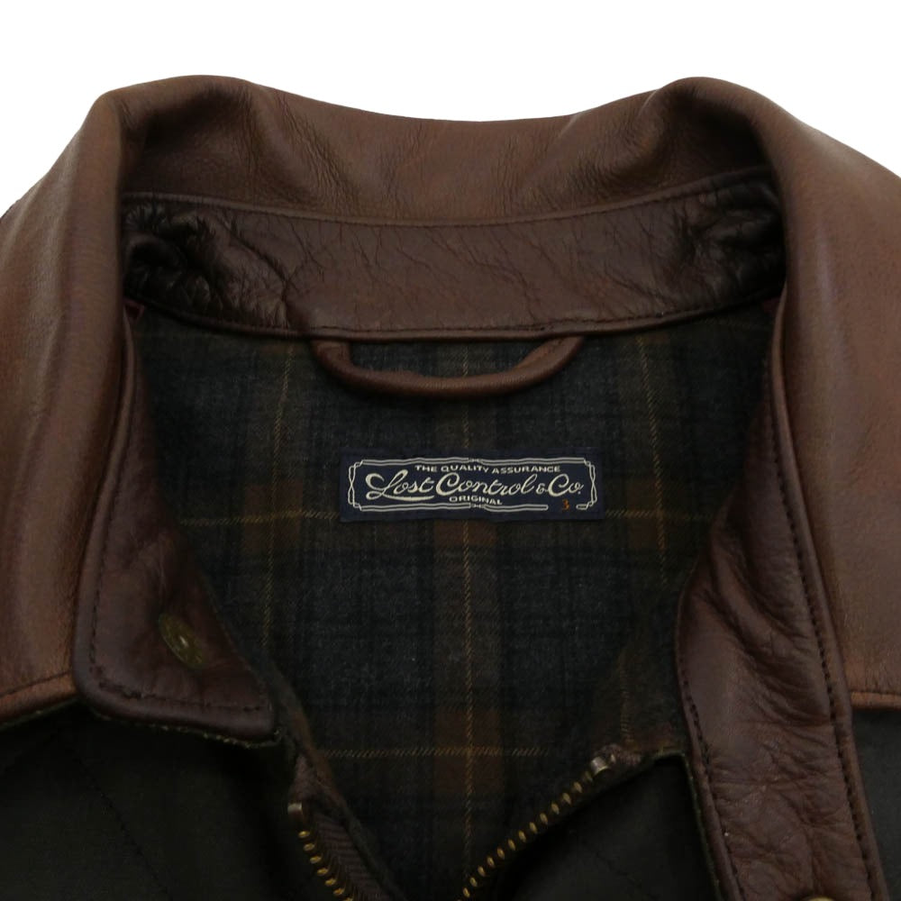 LOST CONTROL ロストコントロール L17A2-4015 OILED COTTON BEDALE