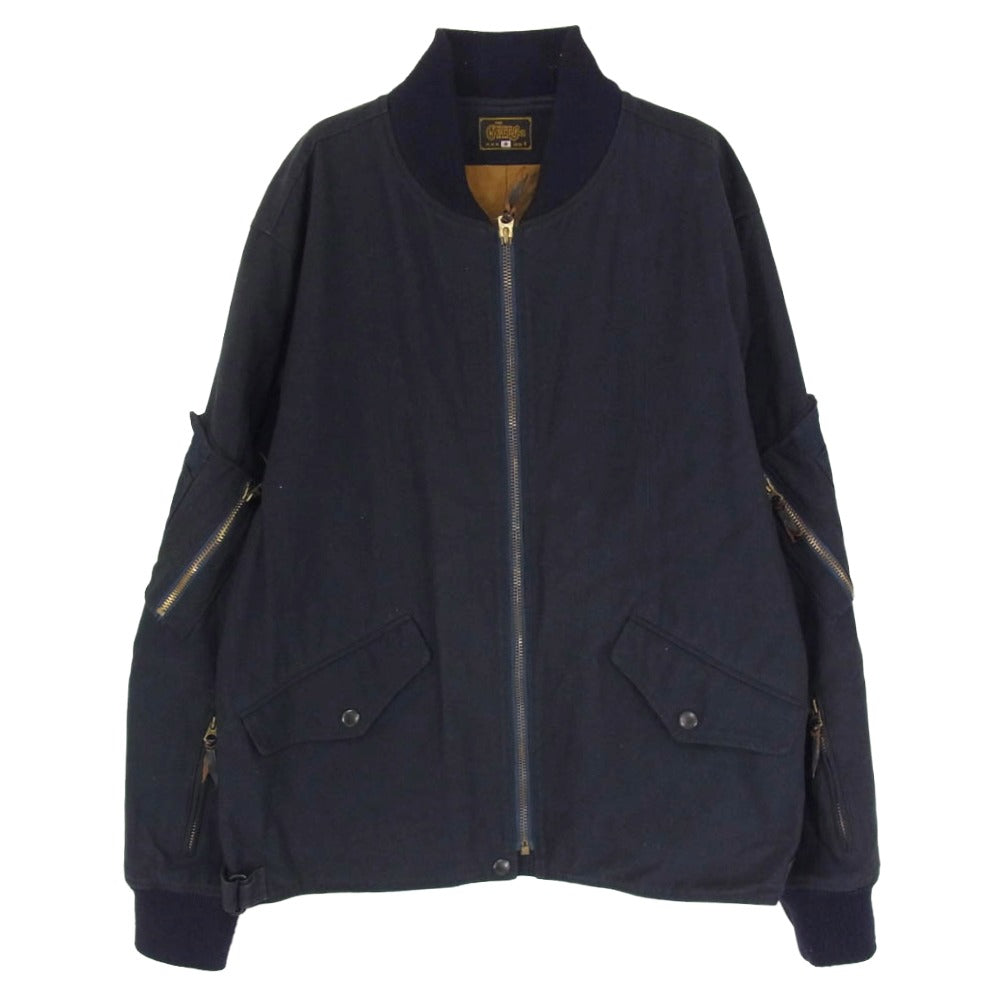 GERUGA ゲルガ GR-J-104 WIND SHELL JACKET ウィンド シェル ジャケット ブルゾン ネイビー系 4【中古】