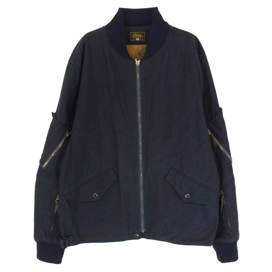 GERUGA ゲルガ GR-J-104 WIND SHELL JACKET ウィンド シェル ジャケット ブルゾン ネイビー系 4【中古】