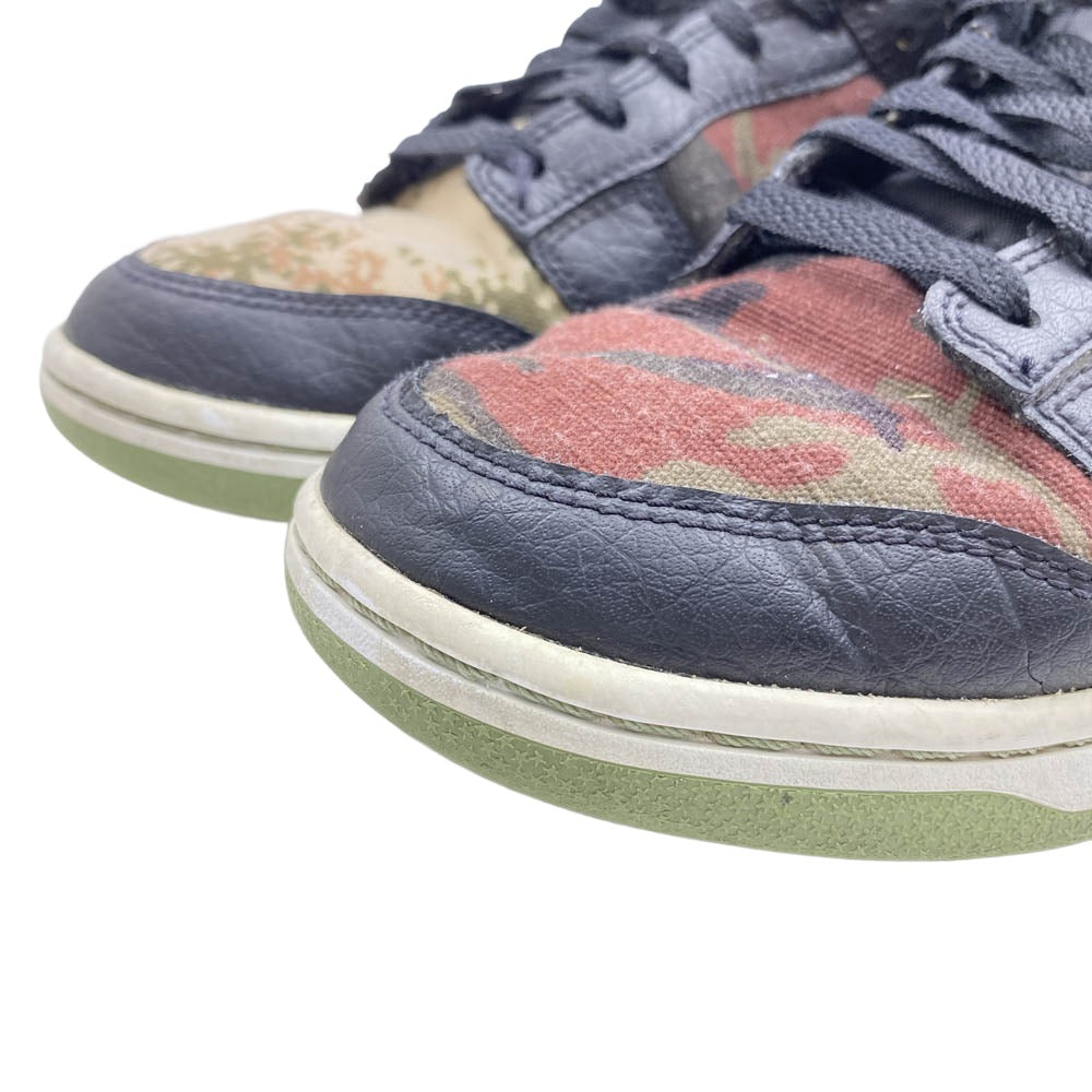 NIKE ナイキ DH0957-001 Dunk Low SE Black Multi Camo ダンク ロー SE ブラック マルチカモ ローカットスニーカー カーキ系 26cm【中古】