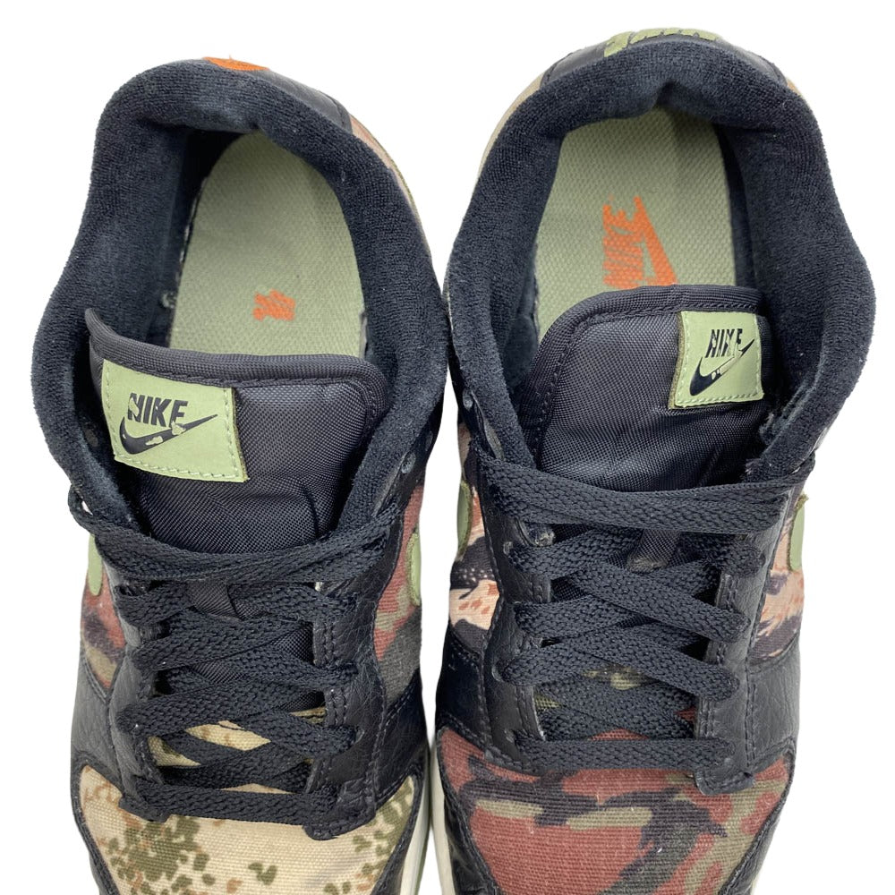 NIKE ナイキ DH0957-001 Dunk Low SE Black Multi Camo ダンク ロー SE ブラック マルチカモ ローカットスニーカー カーキ系 26cm【中古】