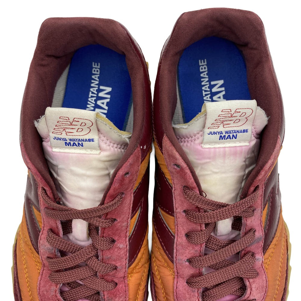 JUNYA WATANABE COMME des GARCONS ジュンヤワタナベコムデギャルソン 23SS NBJ-1133064 × NEW BALANCE RC30 オレンジ バーガンディ ローカット スニーカー オレンジ系 エンジ系 27cm【中古】