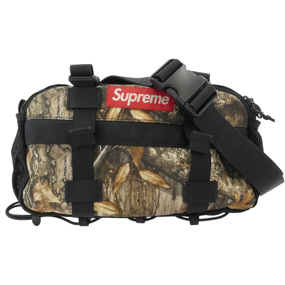 Supreme シュプリーム 19AW Waist Bag Real Tree Camo リアルツリーカモ ウエスト ショルダー ボディ バッグ カーキ系【中古】