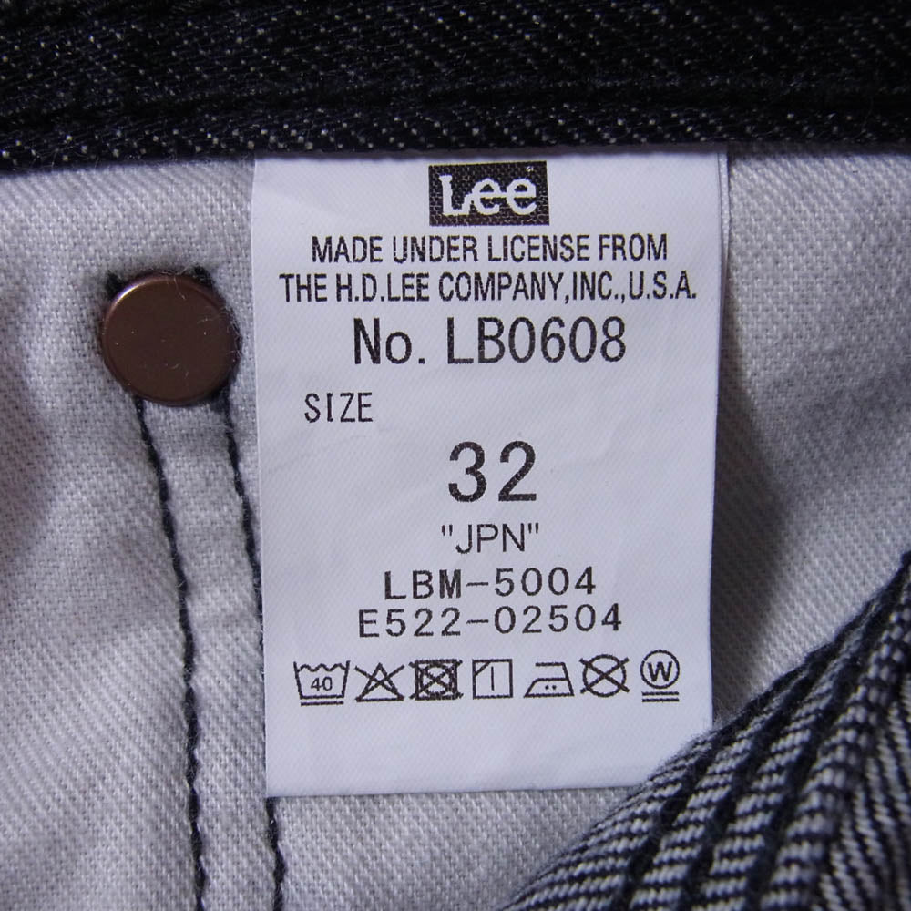 Lee リー LB0608 ×URBAN RESEARCH 別注 COWBOYPANTS ボタンフライ デニム パンツ ブラック系 32【中古】